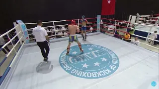 Чемпіонат Європи з Кікбоксингу WAKO 2022/Semenchuk Maksym(UKR)-Guliyev Amin(AZE) 1/2 -60kg. Low-kick