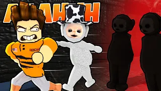 Kena Kejar Dengan Teletubbies Jadi Pocong!!! [Slendytubbies VS Redux] (Roblox Malaysia)