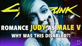 Cyberpunk 2077 - Turn on the Option to Romance Judy as Male V