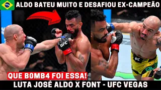 ALDO X FONT: ALDO ATR0PELA RIVAL E DESAFIA EX-CAMPEÃO DO UFC - RESULTADO UFC VEGAS