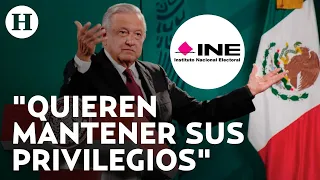 AMLO acusa que al INE solo lo defienden las élites conservadoras y no el pueblo mexicano