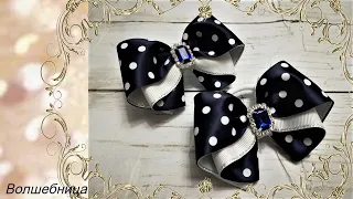 Бантики из репсовых лент своими руками/DIY ribbon bows