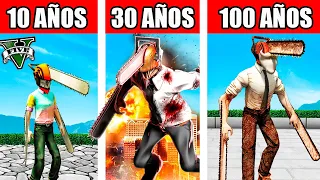 SOBREVIVO 100 AÑOS como CHAINSAW MAN en GTA 5!