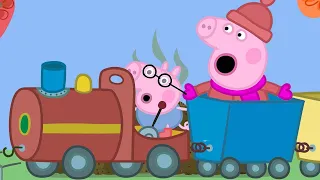 Grandpa's Little Train and The Baby Piggy 🐷🚂 | Peppa Pig Official Family Kids Cartoon