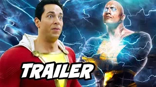 Shazam Trailer - Black Adam Justice League Easter Eggs Breakdown