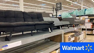 WALMART SHOP WITH ME FURNITURE SOFAS FUTONS TABLES CHAIRS HOME DECOR SHOPPING STORE WALK THROUGH