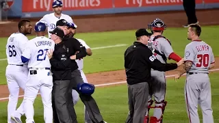 Fight Nearly Breaks Out Between Yasiel Puig & Koda Glover After Game-Ending Strikeout