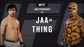 Tony Jaa vs. Thing (EA Sports UFC 3) - CPU vs. CPU - Crazy UFC 👊🤪