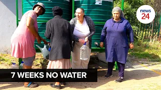 WATCH | Seven weeks without water: Joburg residents stage early morning protest
