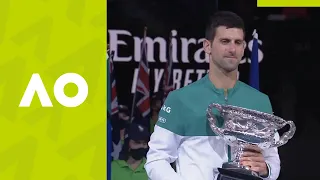 Men's Singles Ceremony - Novak Djokovic vs Daniil Medvedev (F) | Australian Open 2021