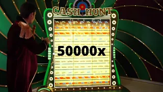 Crazy Time 50x Multiplier 5000x Cash Hunt BIG WIN!!! 😱🤑