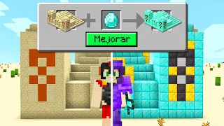 Paso Minecraft PERO HAY ESTRUCTURAS PERSONALIZADAS 💎😂 INVICTOR RETO #8