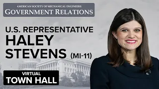 ASME Virtual Town Hall with U.S. Representative Stevens (MI-11)