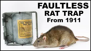 Does The FAULTLESS Metal Rat Trap From 1911 Work? - $400 Antique Rat Trap. Mousetrap Monday