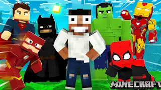 Minecraft but there are Super Heroes || Marvel and DC || Minecraft Mods || Minecraft gameplay Tamil