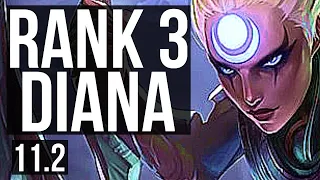 DIANA vs IRELIA (MID) | 5/0/8, Rank 3 Diana, 65% winrate, 300+ games | EUW Challenger | v11.2