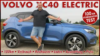 Volvo XC40 Recharge Pure Electric 100 km Verbrauch Test Batterie Laden Reichweite Elektro Preis 2021