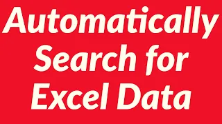 Automatically Search for Excel Data, Display and Print Using VBA