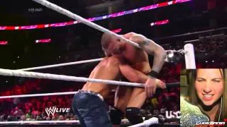 WWE Raw 2/10/14 John Cena vs Randy Orton Live Commentary