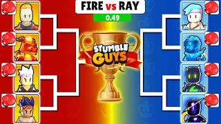 FIRE vs RAY Skins 0.49 Beta 🥊 PUNCH EMOTE 🏆 Stumble Guys Cup