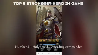 Clash of Kings | Top 5 Strongest Hero in Game | Equipment Set | Countdown Begins || Gamerz Forum