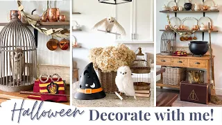 FALL DECORATE WITH ME 🎃 Halloween Decorating + Harry Potter Decor