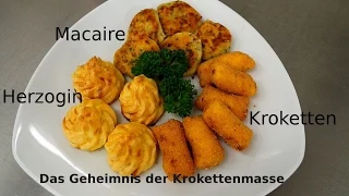 Kroketten Herzogin und Macaire selber machen - So funktioniert´s - Tipps und Tricks