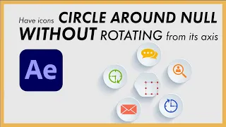 How to make Icons CIRCLE AROUND an object without ROTATING- After Effects Tutorial