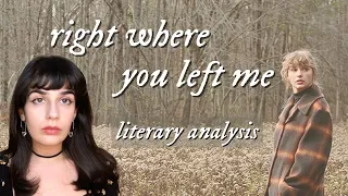 analyzing taylor swift's most terrifying song👻 🍽 |"right where you left me" meaning #spookysznweek🎃