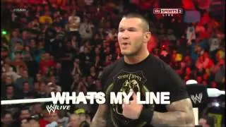 Randy Orton forgets his lines