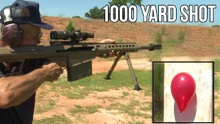 1000 yd Standing Barrett 50 cal quick scope shot in 2 seconds record by Jerry Miculek!