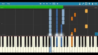 Underground - Ben Folds Five - Synthesia Piano Tutorial (Piano only)