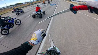 Fast 100+ Motorcycle Stunt Ride In Denver!