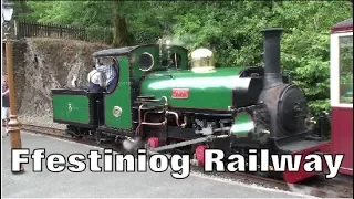 A Ride on the Ffestiniog Railway behind Double Fairlie ''Merddin Emrys''