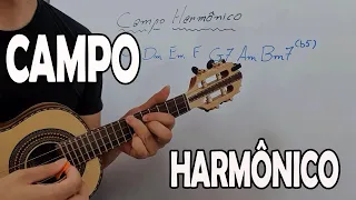 CAMPO HARMÔNICO - COM USAR? AULA DE CAVAQUINHO para INICIANTES- LÉO SOARES