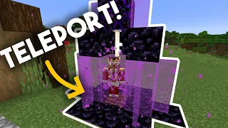 How to make TELEPORTATION machines in minecraft!