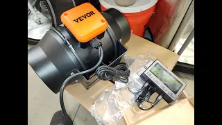 UNBOXING AND REVIEW OF VEVOR 6 INCH INLINE FAN WITH CONTROLER