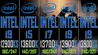 i9 12900KS vs i5 13600K vs i7 13700K vs i9 13900K vs i9 13900KS // PC GAMES BENCHMARK TEST ||