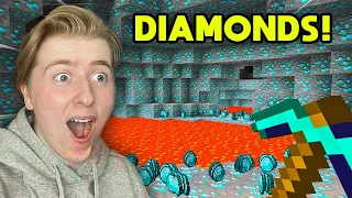 I Found My First Diamonds In Minecraft! (Part 2)