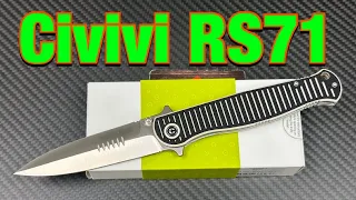 Civivi RS71    It’s a “BIG DAWG”  R.S. Knifeworks collaboration !!