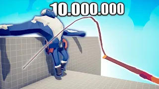 1.000.000 DAMAGE WHIP vs UNITS - TABS | Totally Accurate Battle Simulator 2024