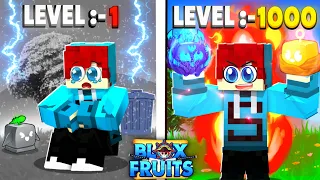 Noob To Max Level With Only Fighting Style! [Blox Fruits Hindi] Part 1