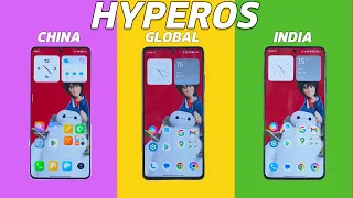 HyperOS China Vs HyperOS Global Vs HyperOS India