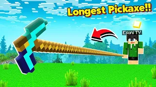 I Found the Longest Pickaxe in MINECRAFT OMOCITY (Tagalog)