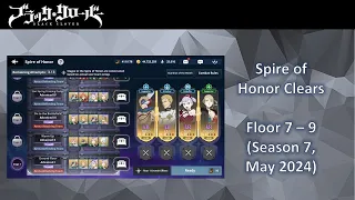 Black Clover M Spire of Honor Season 7 Floor 7 to 9