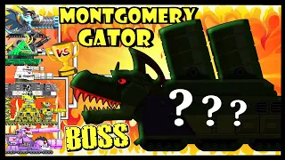 ⚔️ Lizardo Mega VS Montgomery Gator ⚔️| TankBattleRoyale | Мега танки Босс - Мультики про танки