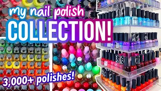 My GIANT Nail Polish Collection Tour! Organization & Stats (3,000+ polishes!) || KELLI MARISSA