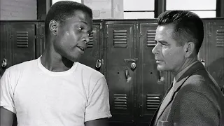 BLACKBOARD JUNGLE (1955) Clip - Sidney Poitier, Glenn Ford, & Paul Mazursky