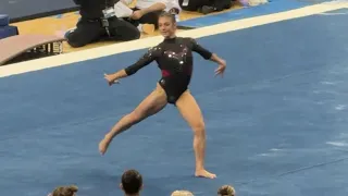 Utah gymnast Grace McCallum scores a 9.925 on floor vs UCLA - February 19, 2024