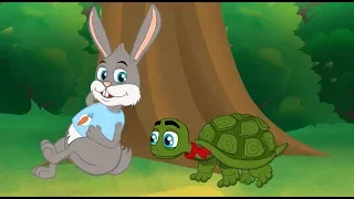 A Lebre e a Tartaruga | Conto e Musicas |  Desenho animado infantil com Os Amiguinhos